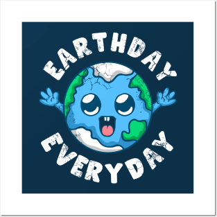 Earthday Everyday Earth Environment Climate Change Posters and Art